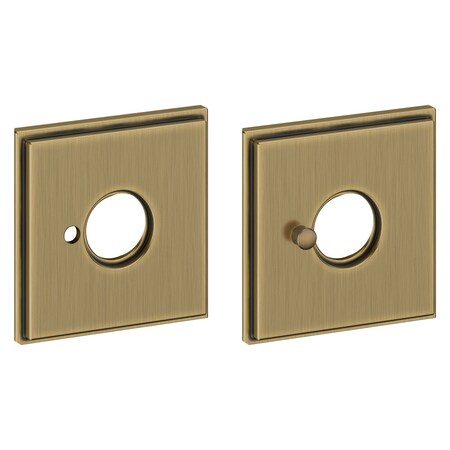 Baldwin Privacy Rosettes Antique Brass R050.050.PV